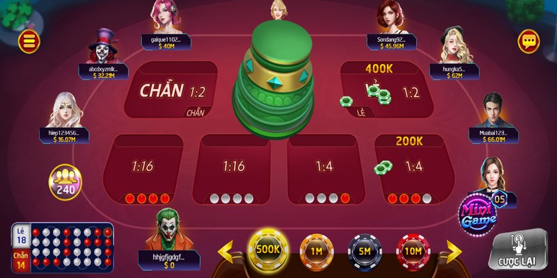 Nguyên đặt cược game xóc đĩa trực tuyến